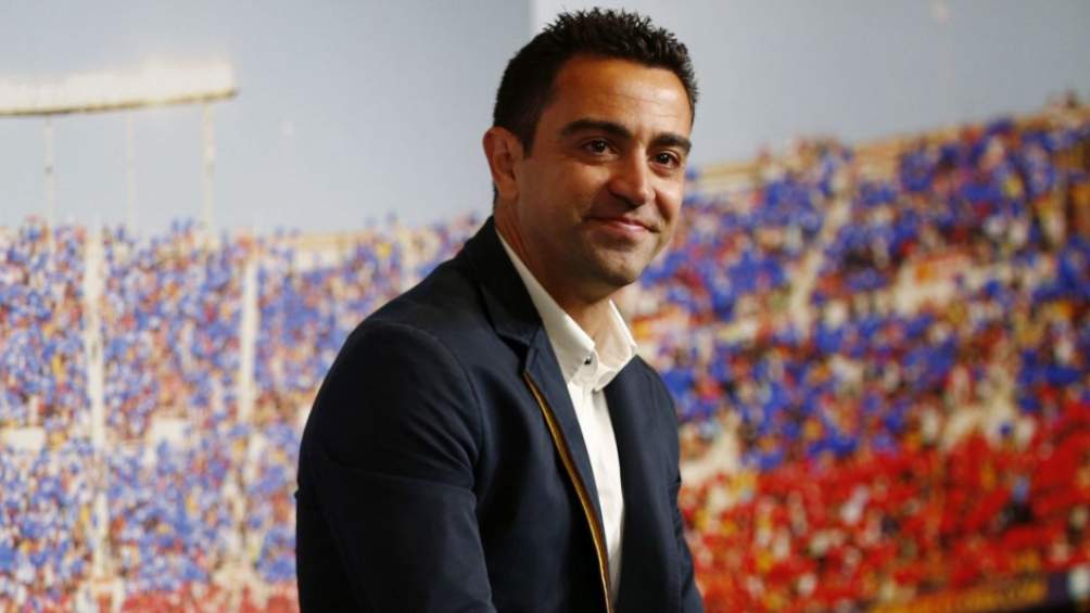 Xavi Hernández en presentación