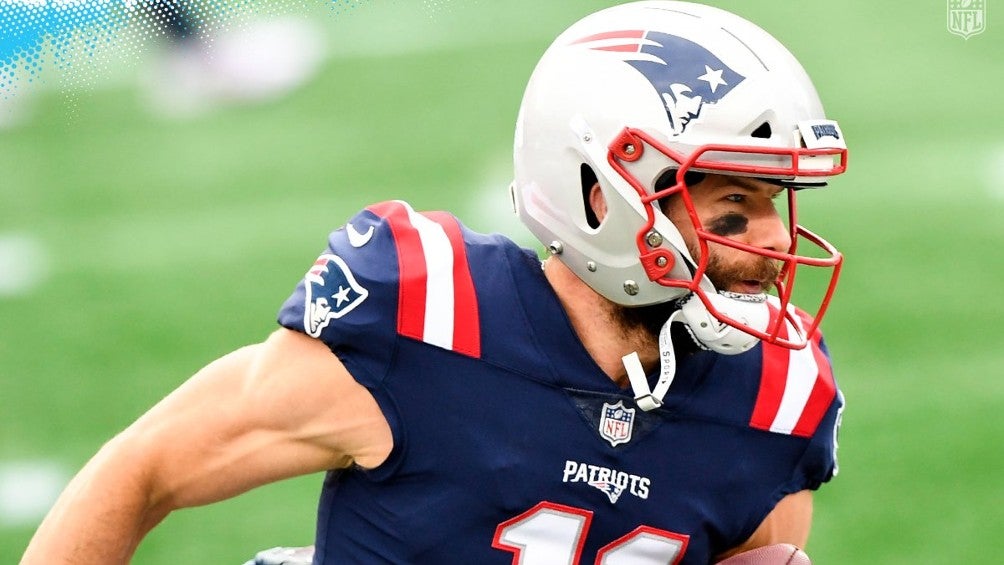 Julian Edelman en acción con los Pats