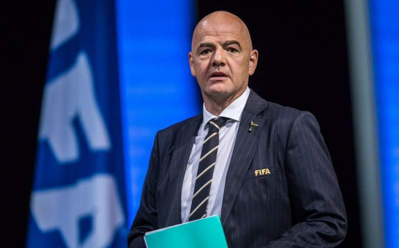 Infantino en una presentación