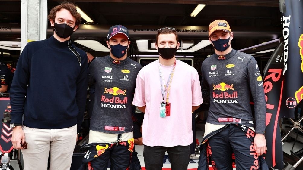 Fréderic Arnault, Checo Pérez, Holland y Verstappen