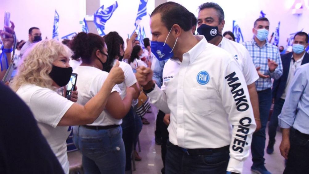 Marko Cortés en un evento del PAN