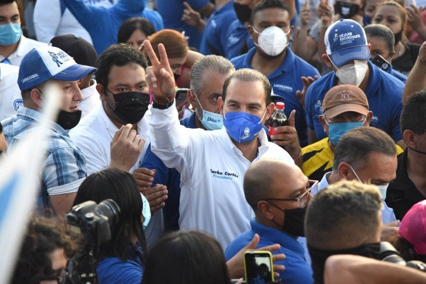 Marko Cortés en un evento del PAN