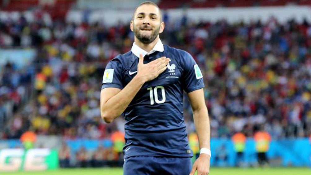 Karim Benzema con la selección francesa 