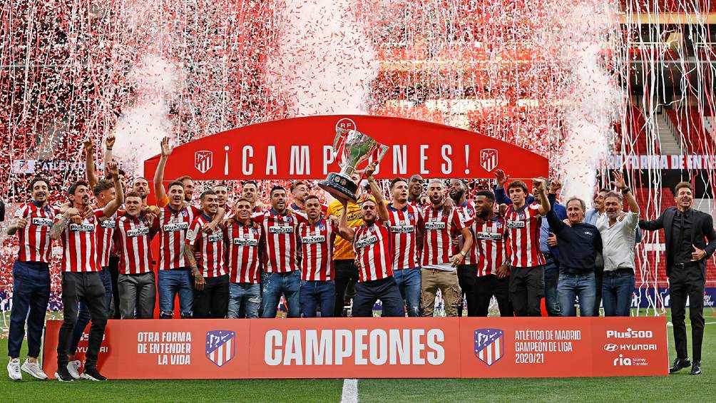 Atlético De Madrid Celebró El Título De Laliga 2020 21 