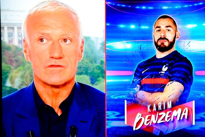 Didier Deschamps y Karim Benzema