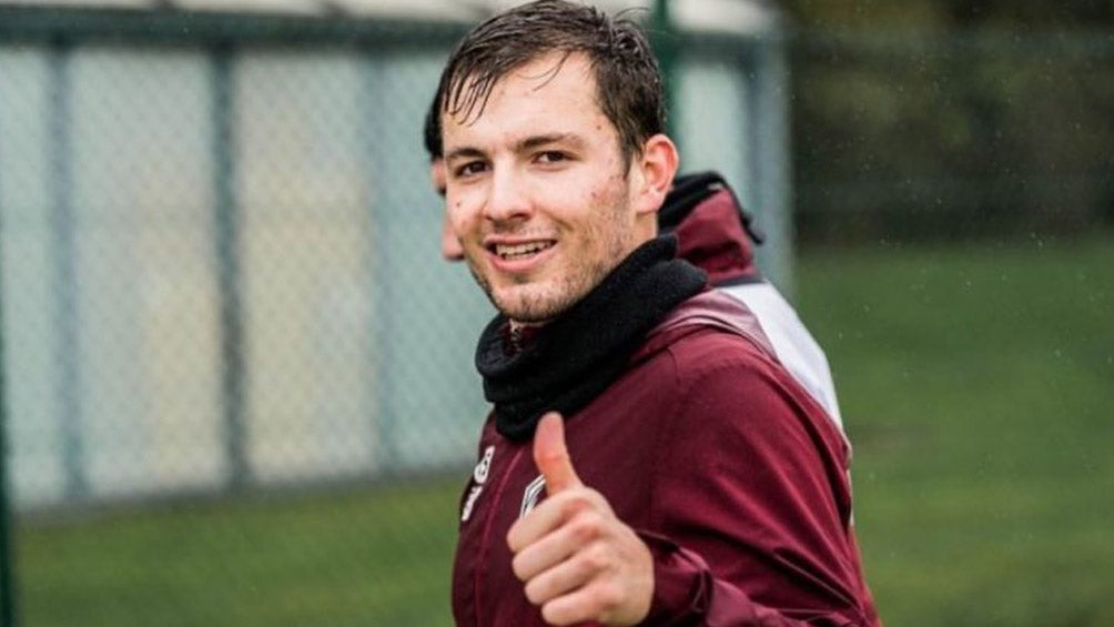 Eugenio Pizzuto, en un entrenamiento del Lille de Ligue 1