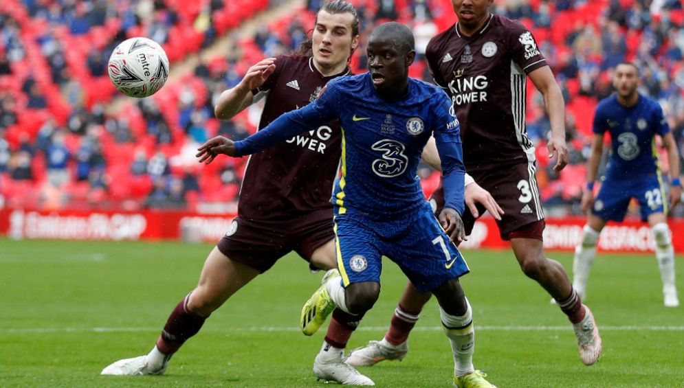 N'golo Kanté en acción con Chelsea