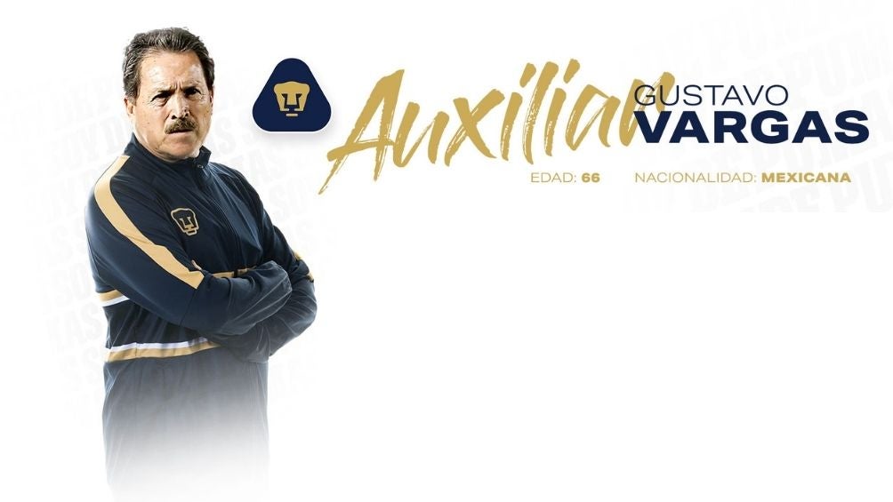 Gustavo Vargas, nuevo auxiliar de Pumas 