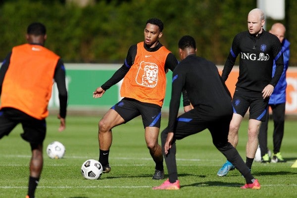 Selección de Países Bajos en entrenamiento