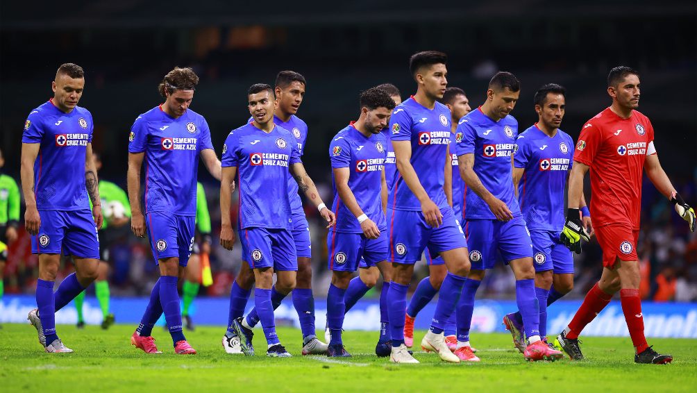 Jugadores de Cruz Azul tras un partido