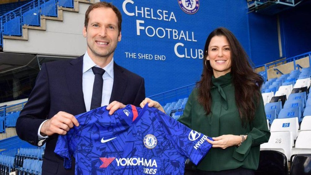 Petr Cech con Marina Granovskaia