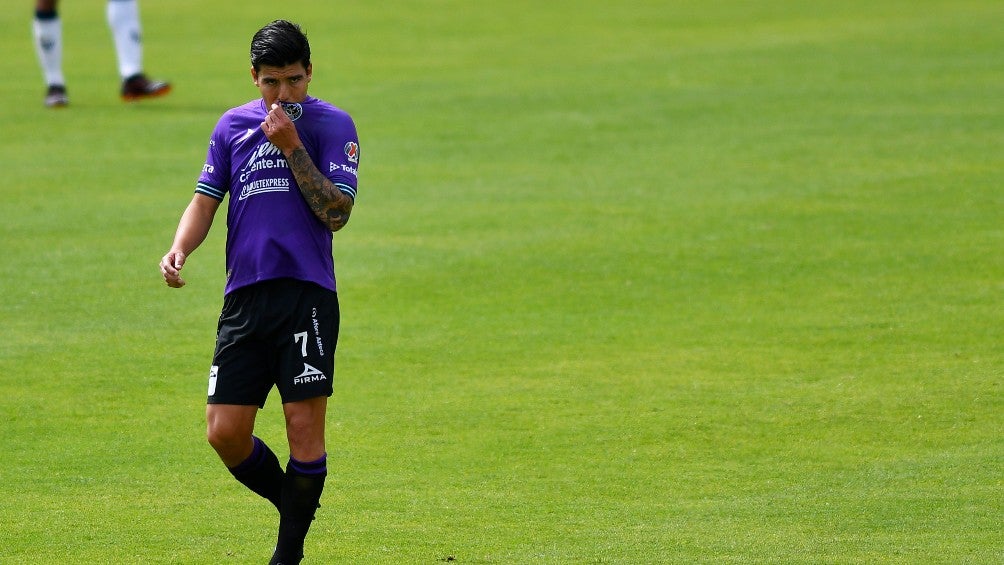 Luis Ángel Mendoza durante un partido con Mazatlán