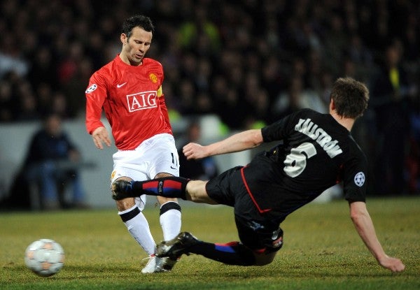 Ryan Giggs con el Manchester United