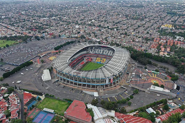 Una panorámica de dónde está situado el Azteca 