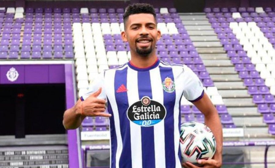 El brasileño, cuando fue presentado con el Valladolid