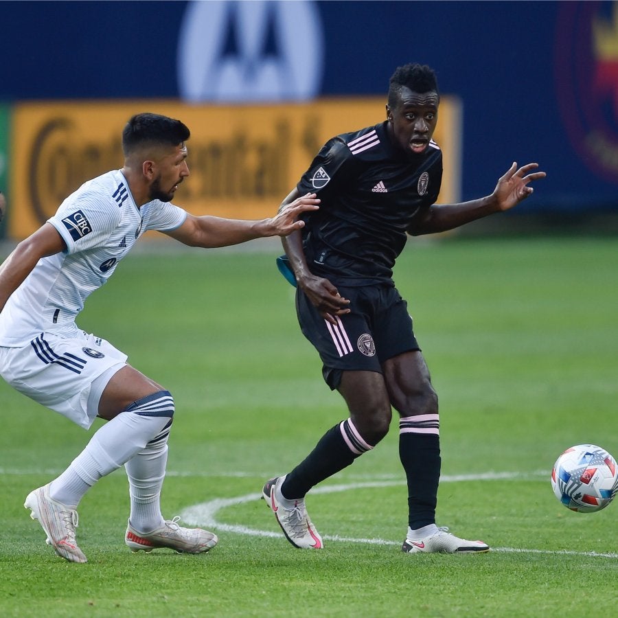 Matuidi durante un partido con el Inter Miami