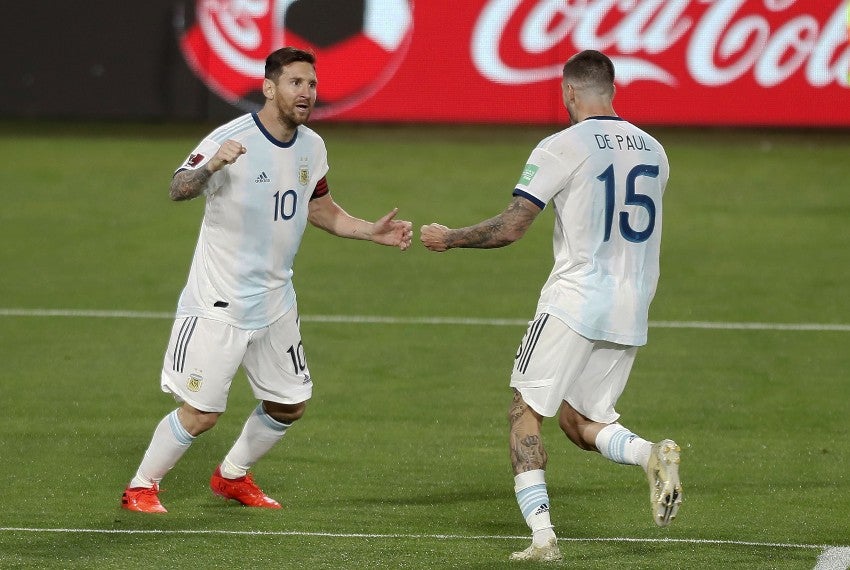 Lionel Messi durante un partido de la Selección Argentina