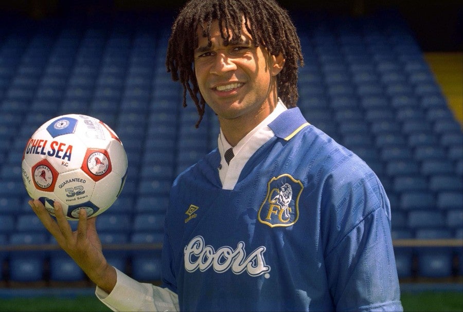 Ruud Gullit en su paso por el Chelsea