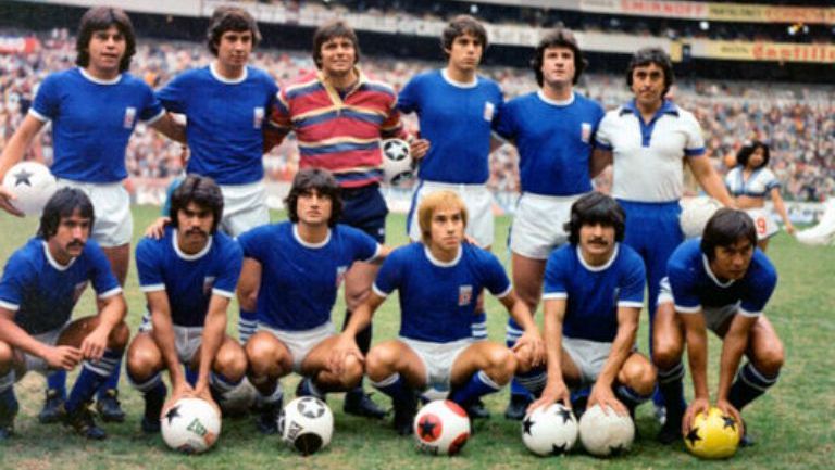 Jugadores de Cruz Azul en el campeonato de 1978-1979