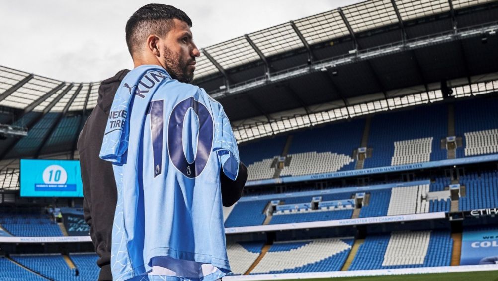 Kun Agüero se despidió de la afición del Manchester City