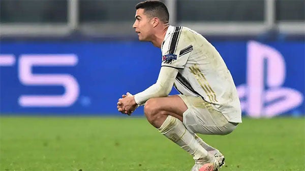 Cristiano Ronaldo en partido con la Juventus