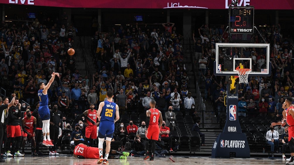 Nuggets contra Blazers en playoffs