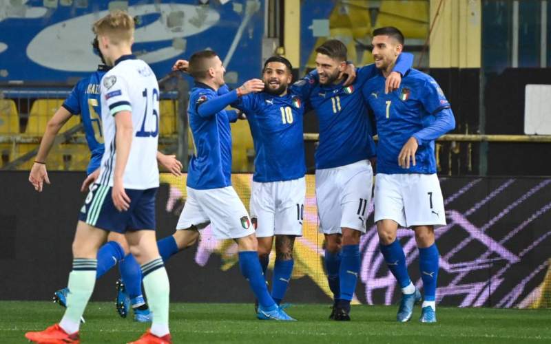 Selección de Italia en celebración