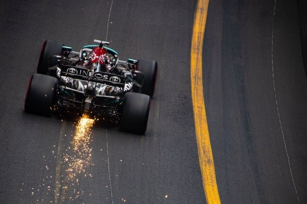 Valtteri Bottas en acción con Mercedes