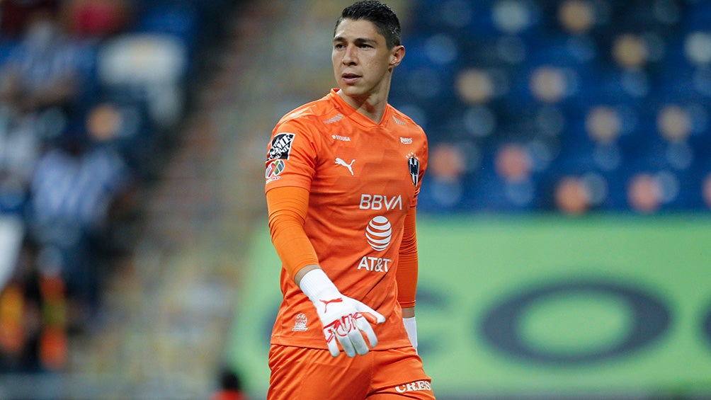 Hugo González, en un partido de Rayados