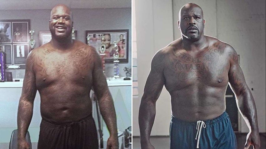 Cambio físico de Shaquille O'Neal