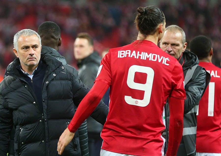 Mourinho e Ibrahimovic con el United