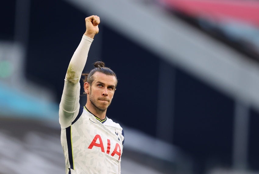 Gareth Bale en un partido con el Tottenham