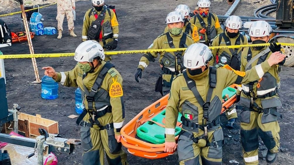 Trabajos de rescate en mina de Coahuila