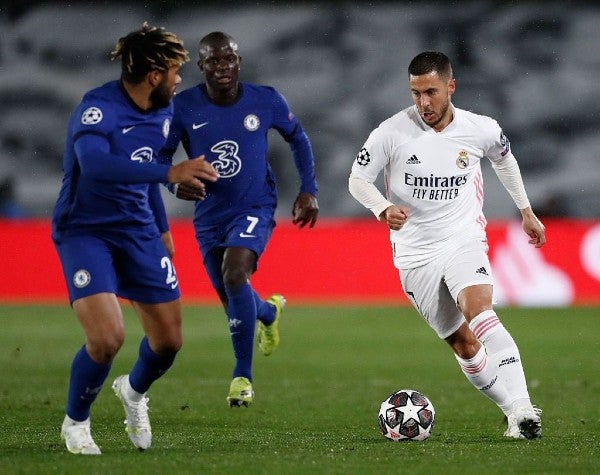 Eden Hazard en juego contra el Chelsea