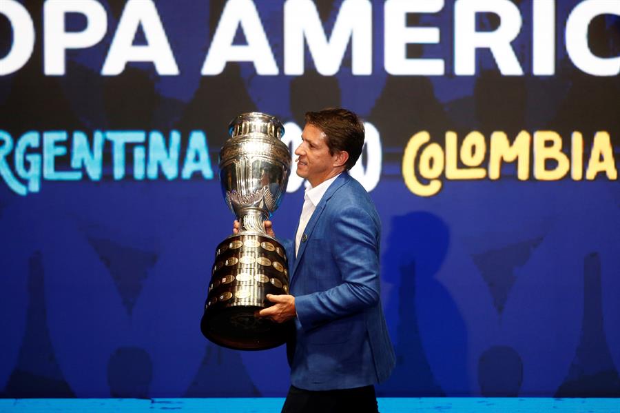 El trofeo de la Copa América