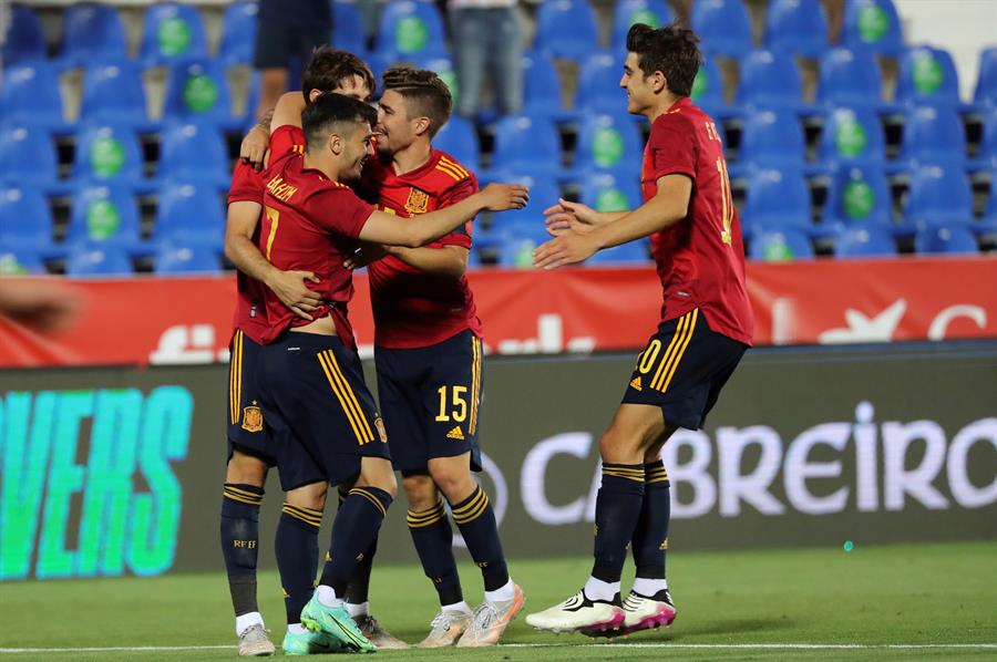 Jugadores españoles Sub 21 en victoria vs Lituania