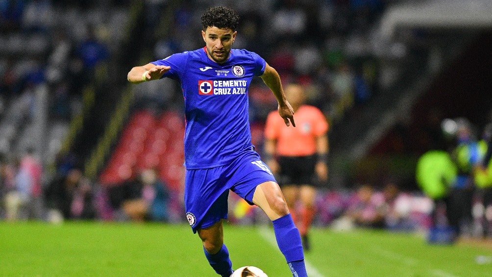 Nacho Rivero durante un partido con Cruz Azul