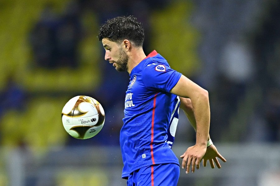 Nacho Rivero durante un partido con Cruz Azul