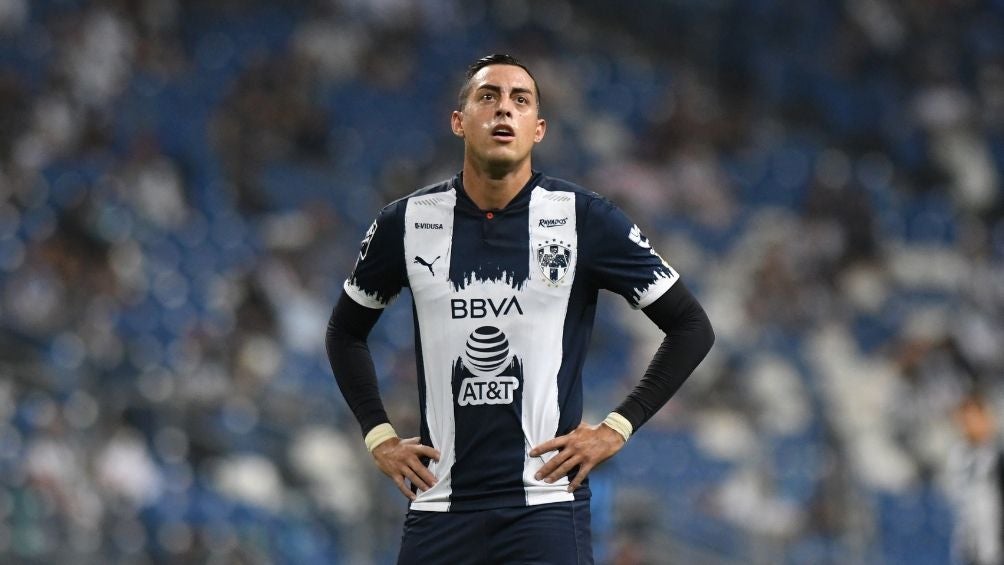 Funes Mori en partido con Rayados 