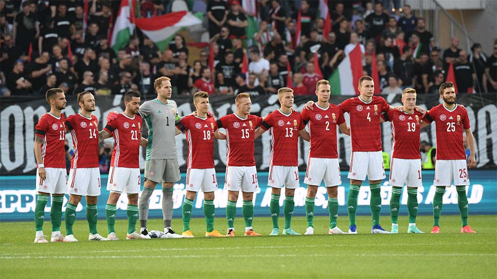 La Selección de Hungría previo a un partido