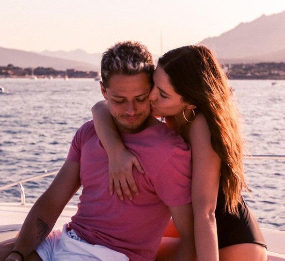 Chicharito junto a Sarah Kohan