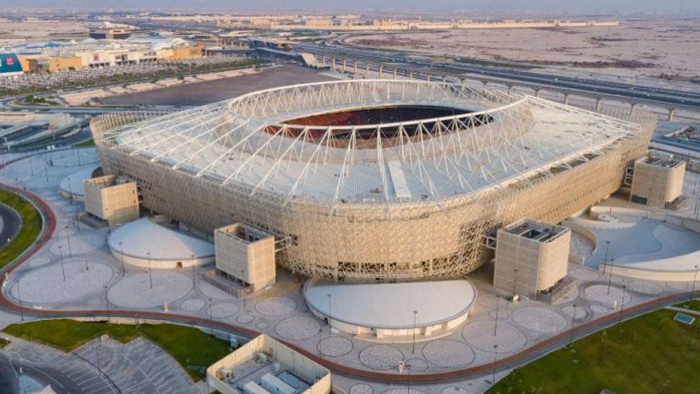 El Estadio Al Rayyan desde una toma aérea 