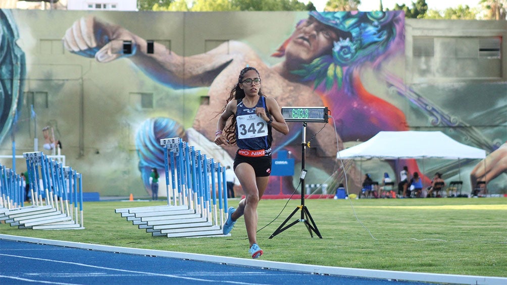 Daniela Torres en el Campeonato Nacional de Atletismo