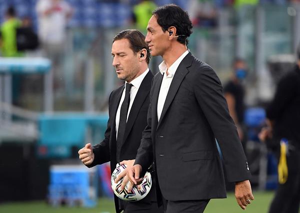 Francesco Totti y Alessandro Nesta