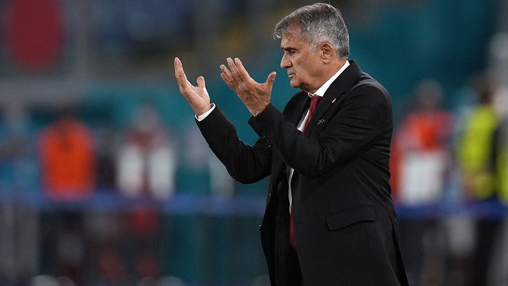 Şenol Güneş en el partido ante Italia 