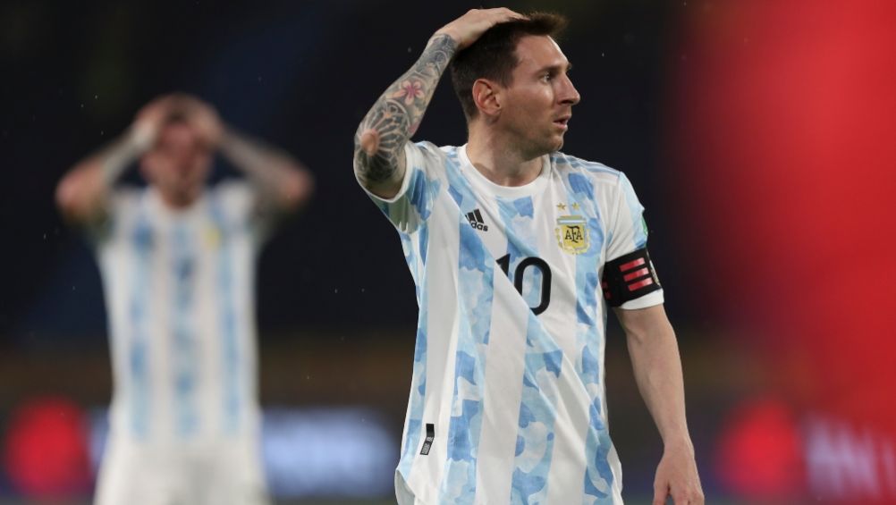 Lionel Messi en un partido con Argentina