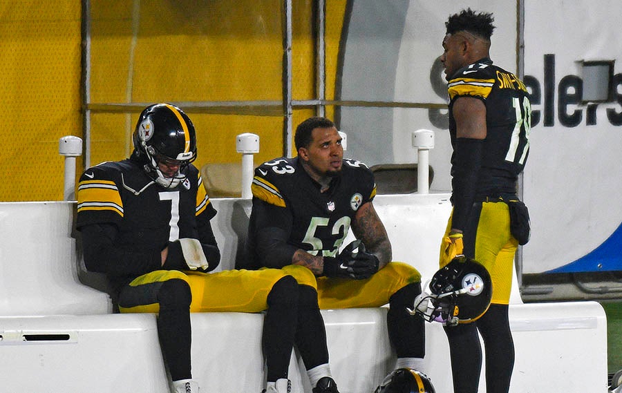 Smith-Schuster, en charla con Ben Roethlisberger