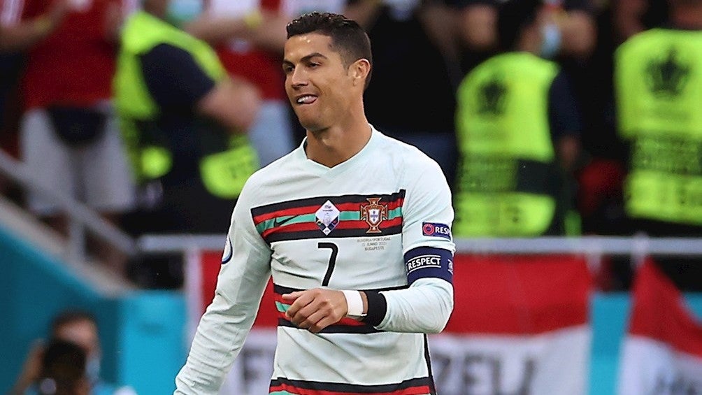 Cristiano Ronaldo durante un partido con Portugal