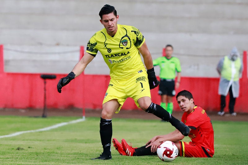 El guardameta en su etapa con Tlaxcala FC