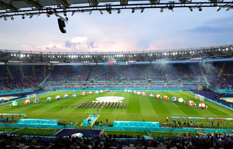 Olímpico de Roma previo a un partido de Italia